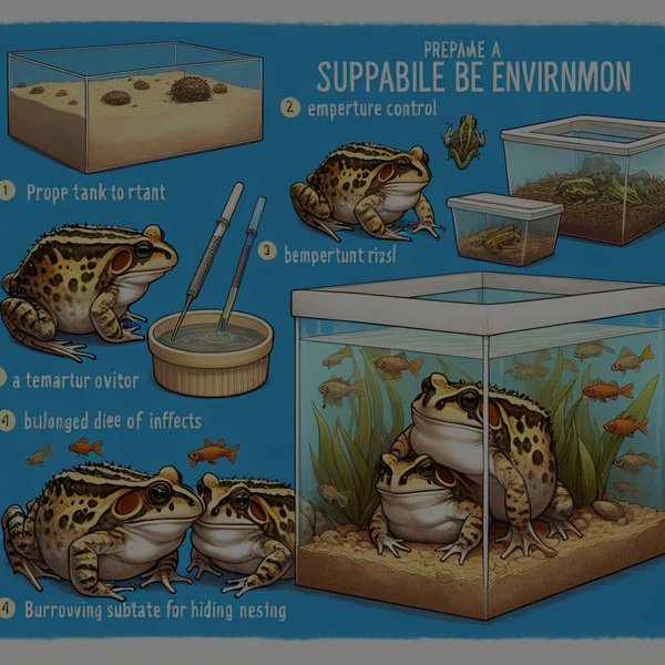 Comment préparer un environnement adapté pour la reproduction des grenouilles cornues ?